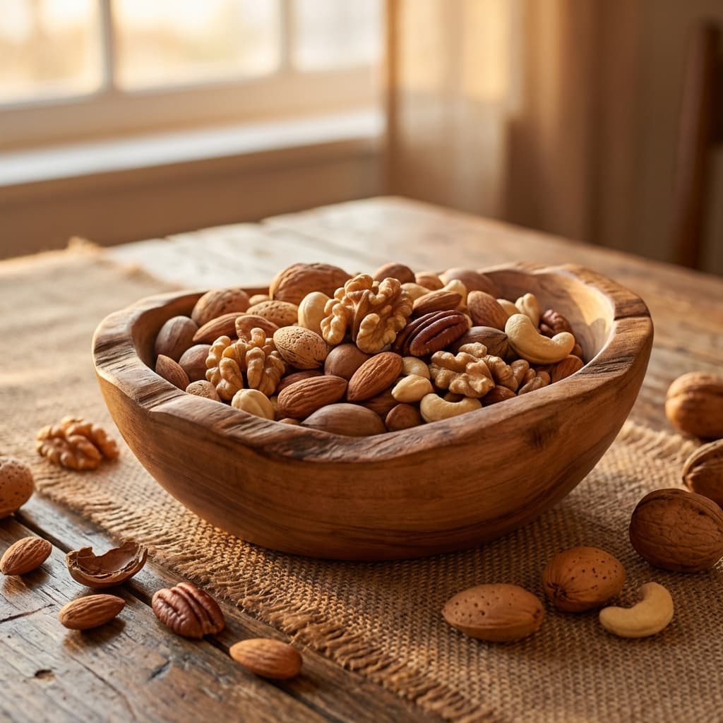 Selección de nueces y frutos secos