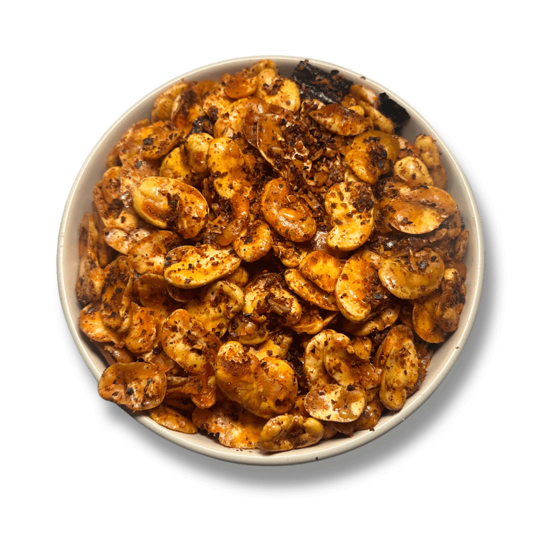 Habas Enchiladas en Hojuelas